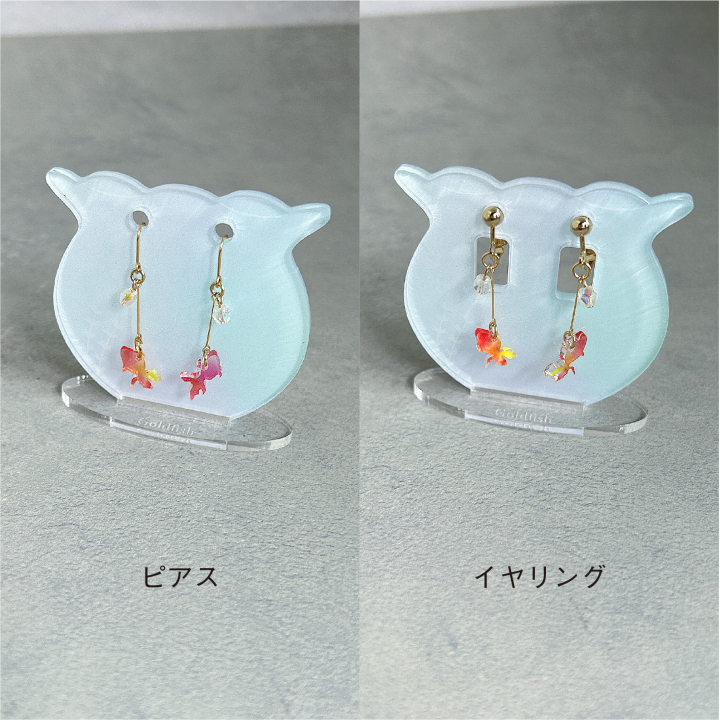 acrylic accessory（イヤリング）四季-さくら-