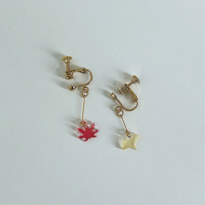 acrylic accessory（ピアス）四季-金魚-